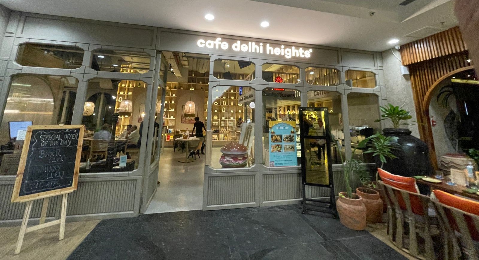 Cafe Delhi Heights At Worldmark, Gurgaon Cost For Two