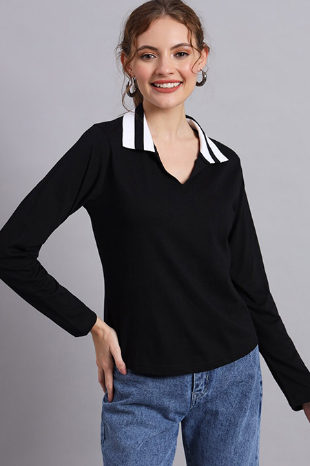 Collar v neckline t shirt