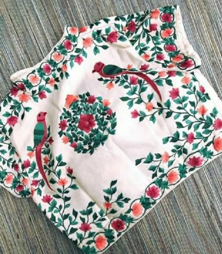 Colourful Hand Embroidered Blouse