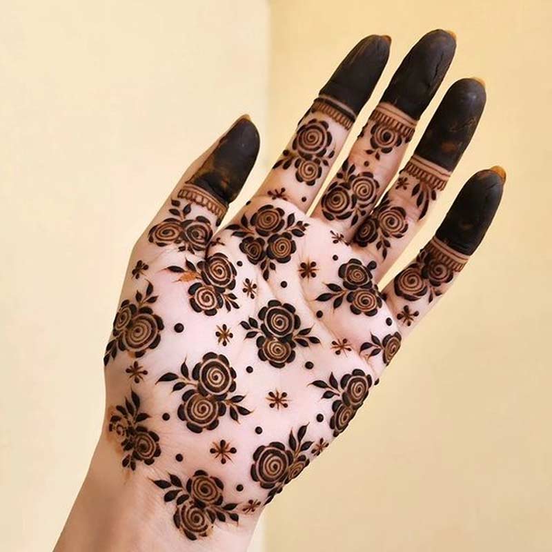 Floral Minimal Mehndi Design