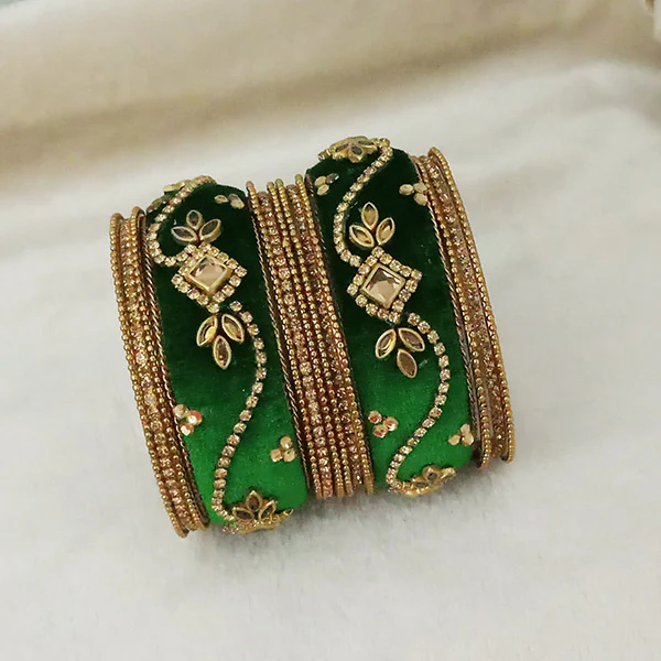 Green Bangles Designs For Teej