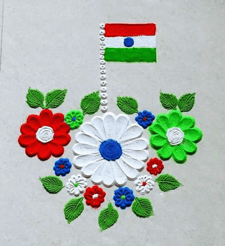 Indian Map Rangoli Designs