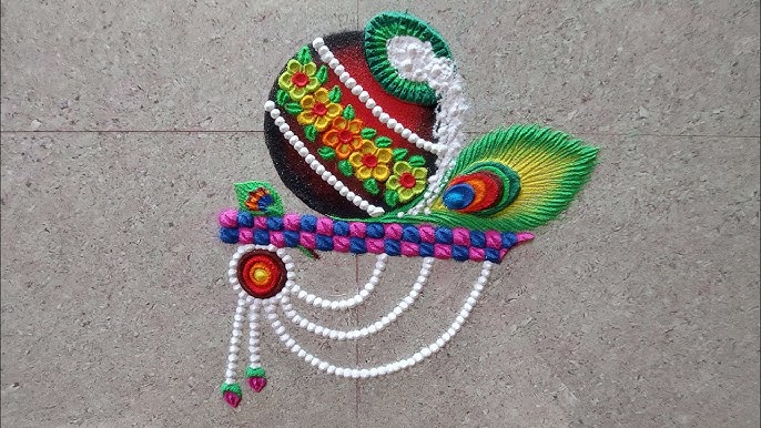 Janmashtami Special Rangoli Design