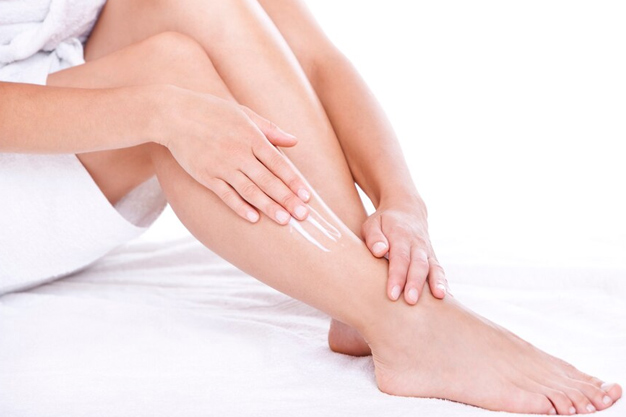 Natural foot cream for dry feet