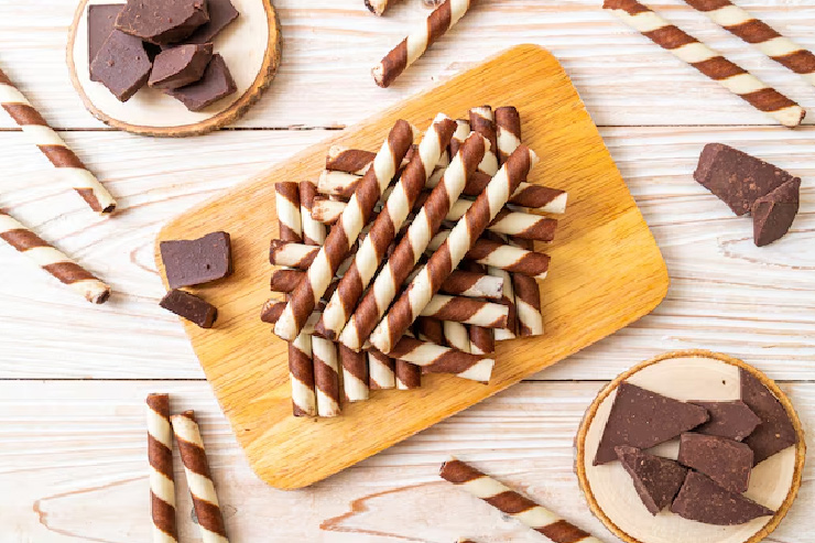 No egg chocolate wafer roll recipe,