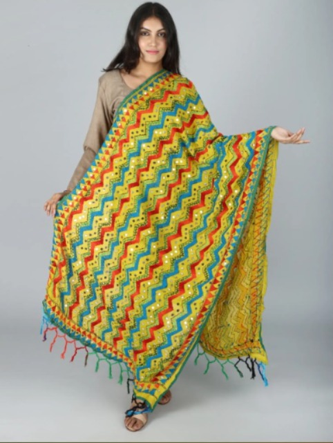 Phulkari Dupatta Design