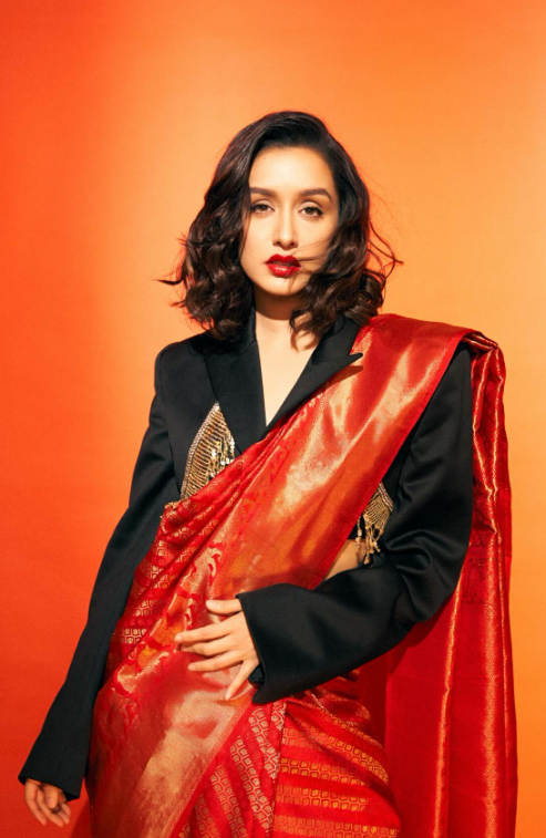 Shraddha Kapoor’s Red Banarasi Saree