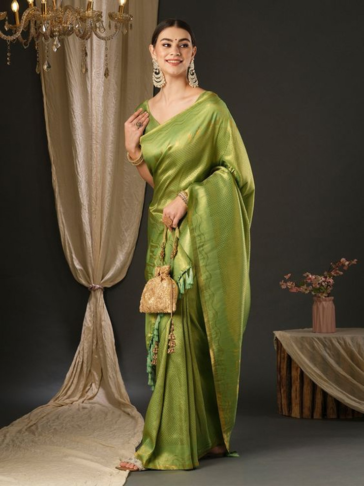 Silk Green Saree