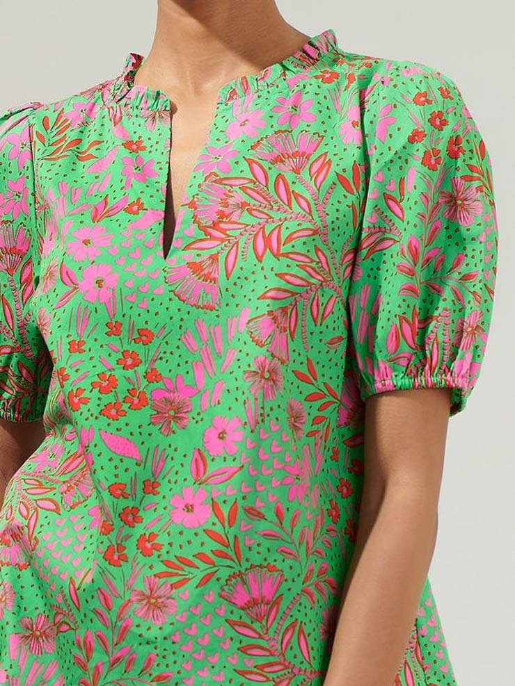 Split Neck Short Kurti