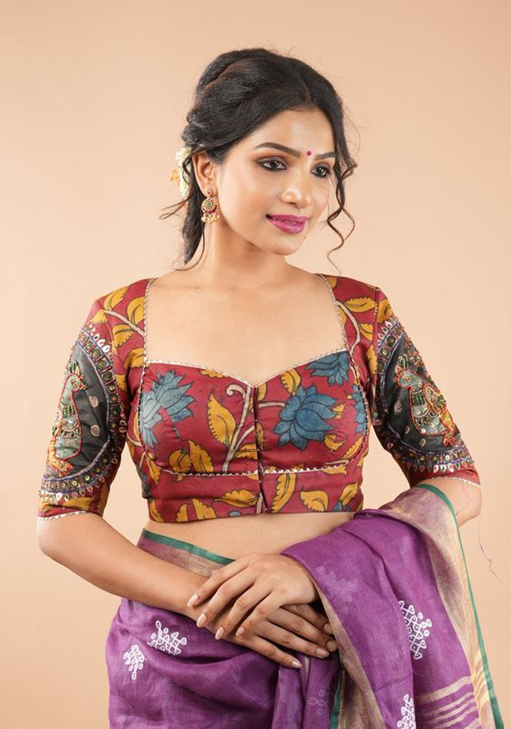 Square Neck Blouse Design