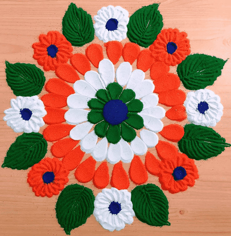 Tiranga Rangoli