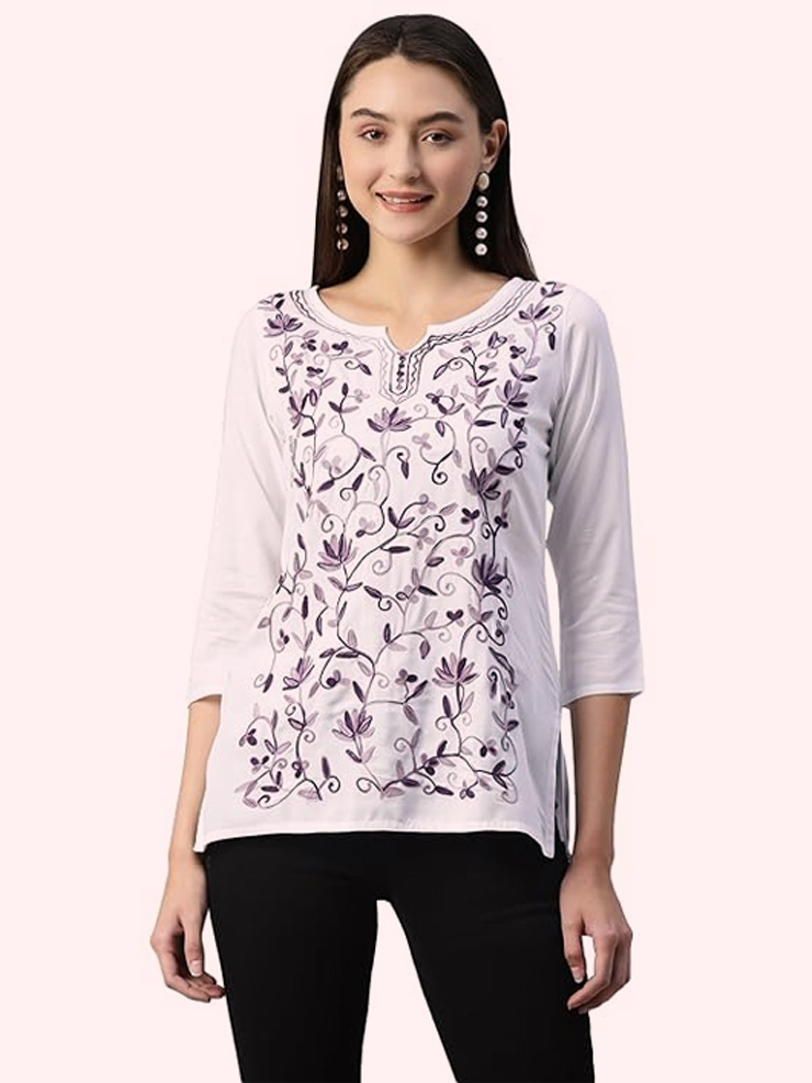 cotton embroidery suit