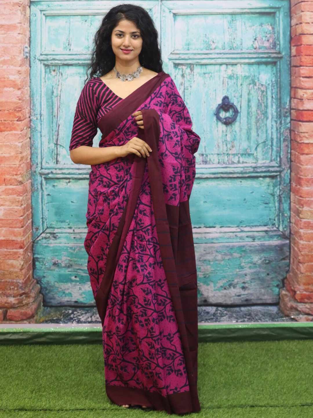 floral designs saree