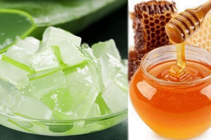 how to get beauty pink lips naturally with honey and aloe vera gel
