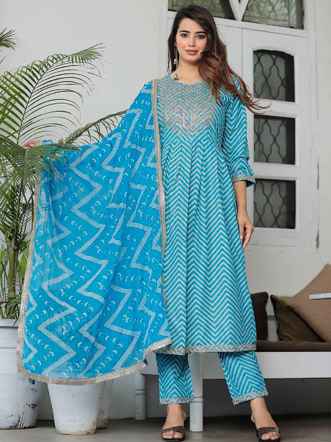 kurti palazzo set