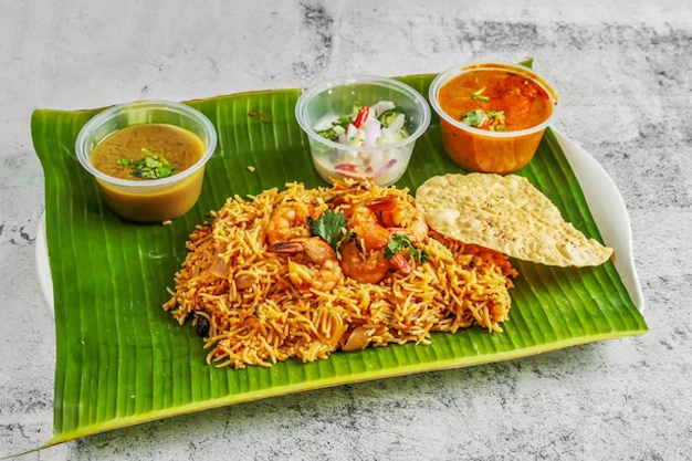 leaves to surve food