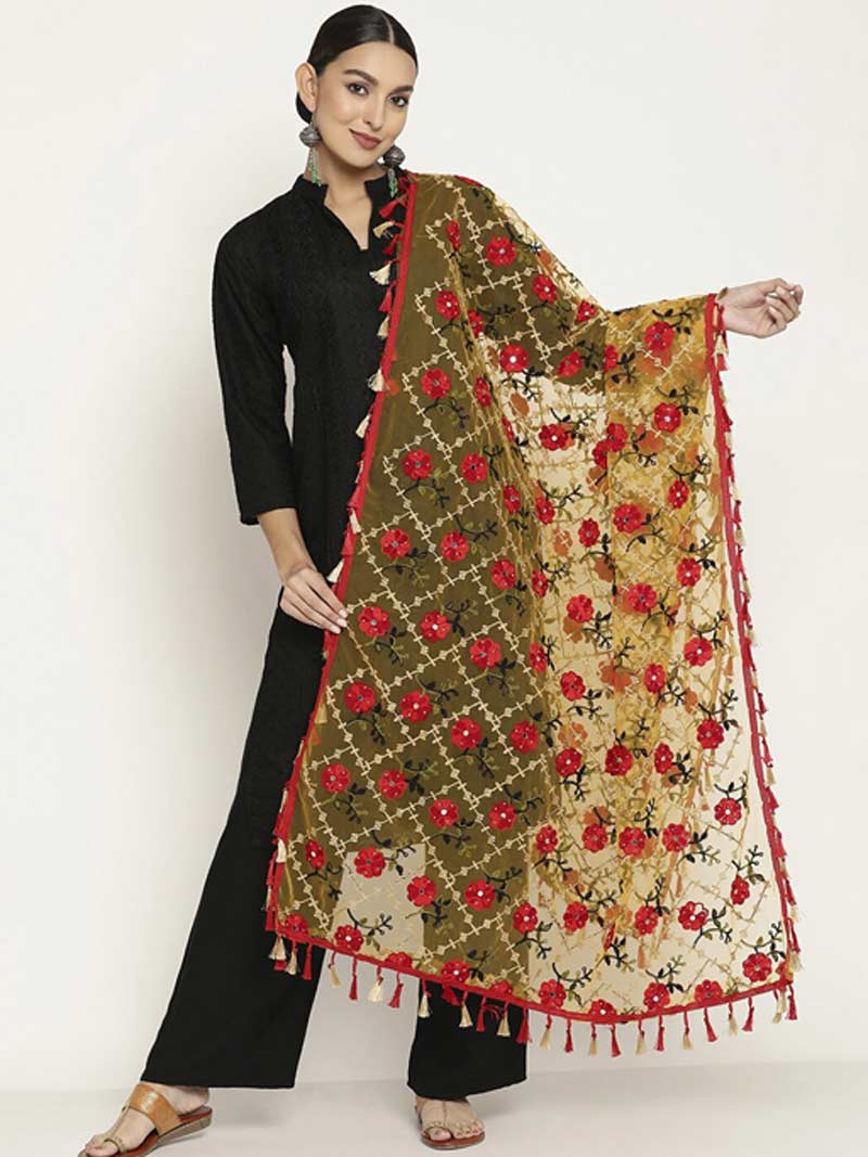 net dupatta