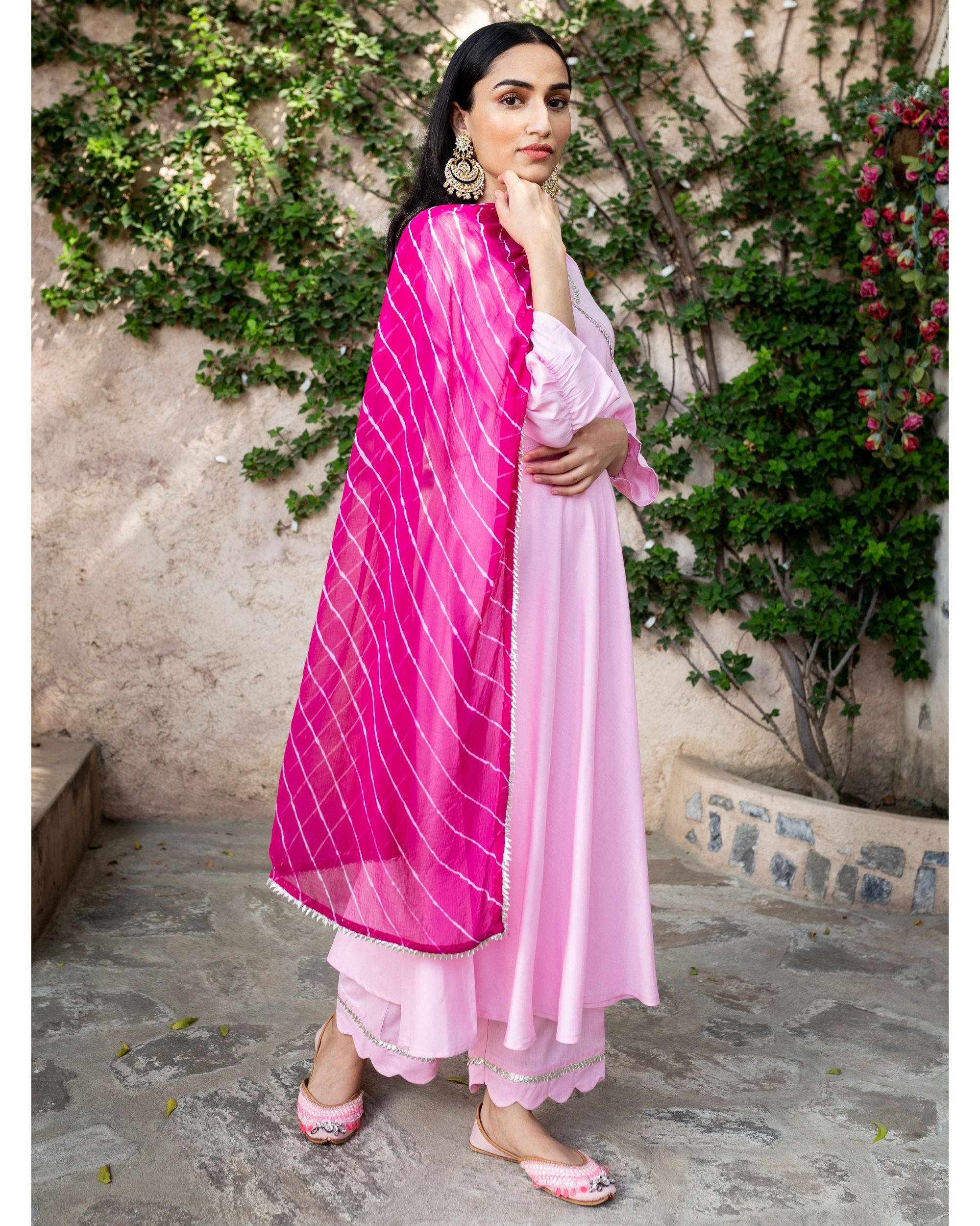 pink and dark pink colour