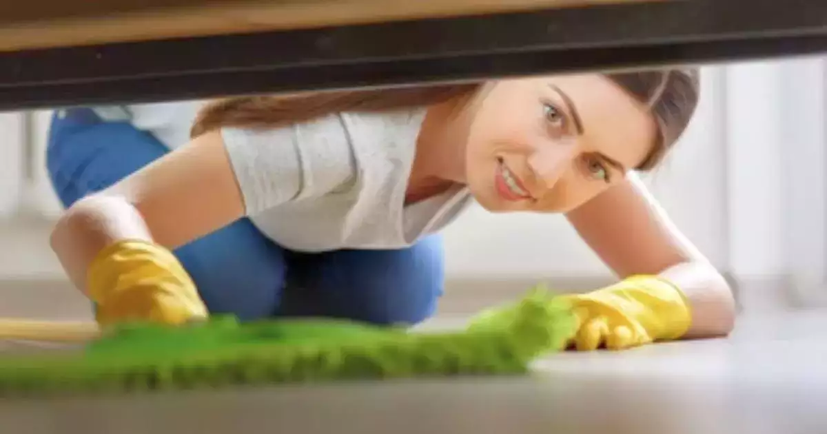 tips to make cleaning under a heavy bed easier