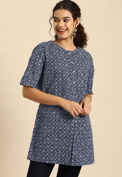 Cotton print kurti