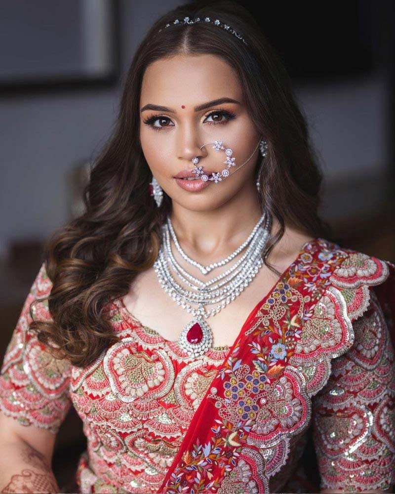 Red ruby diamond set