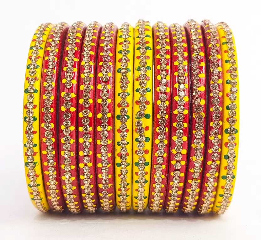Red yellow bangles