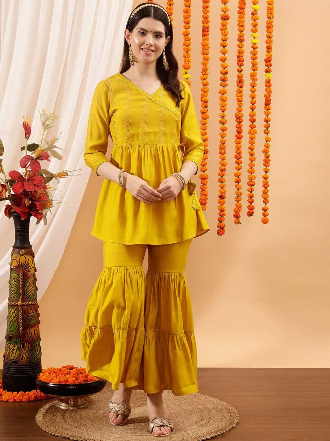 Sharara style kurti