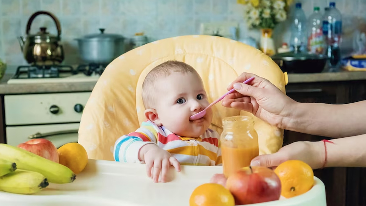one year old baby food chart