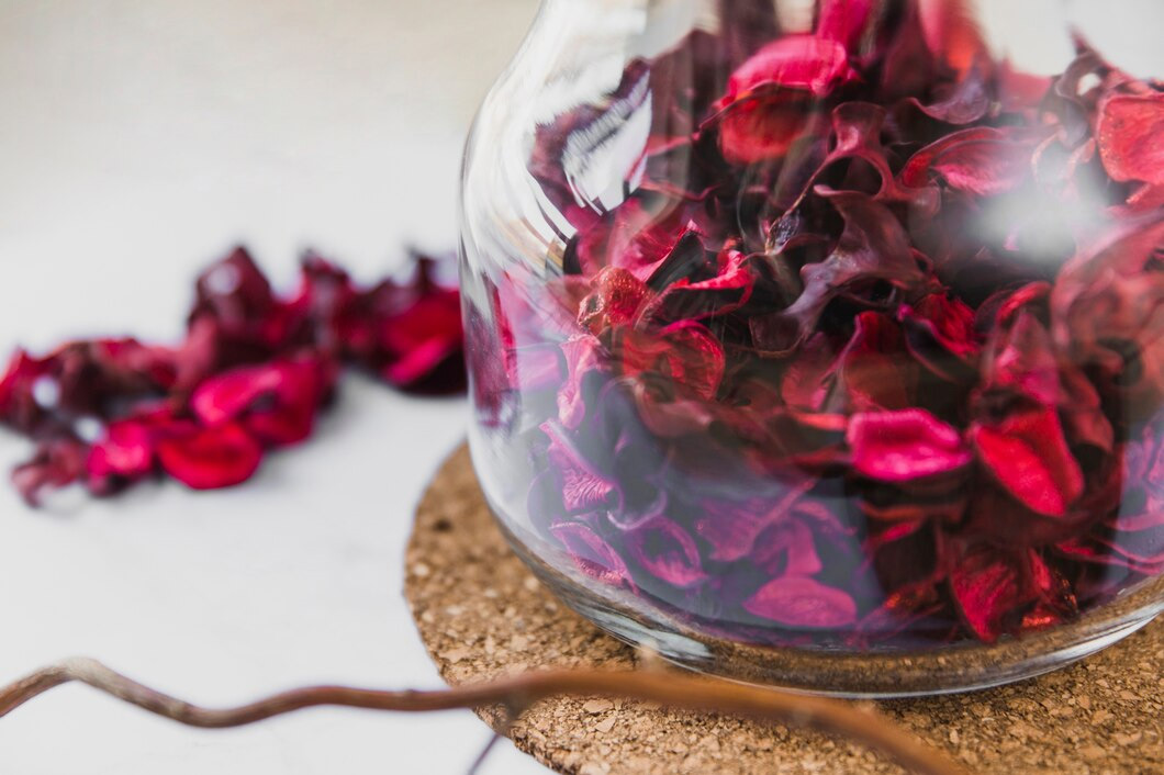 How do you dry rose petals in hindi