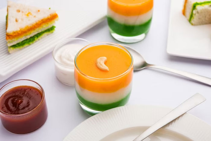 Tricolour Pudding