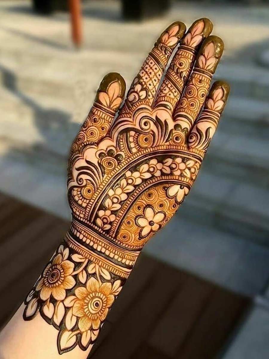 arabic mehndi for heavy hands