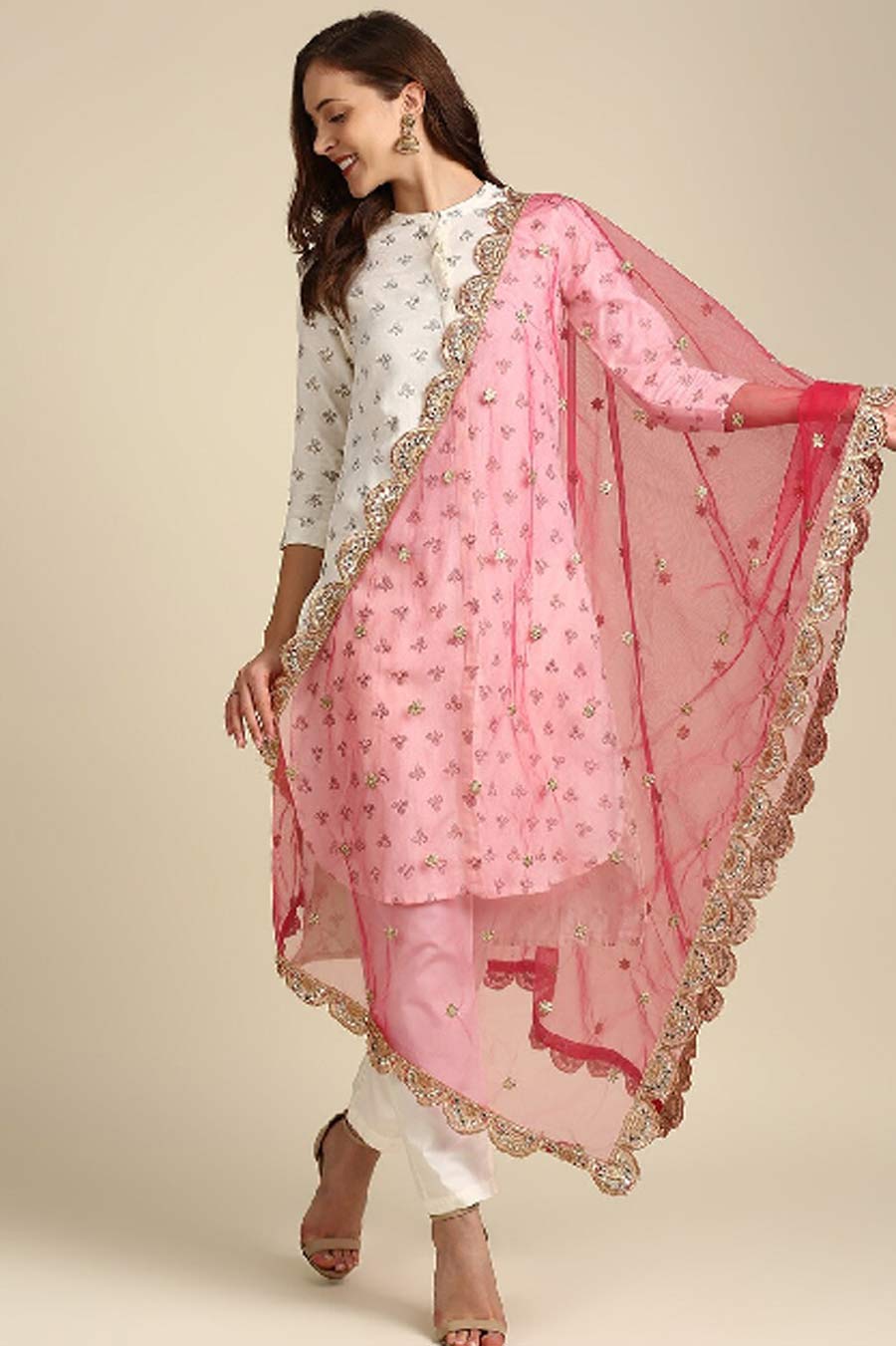 gota patti lace dupatta