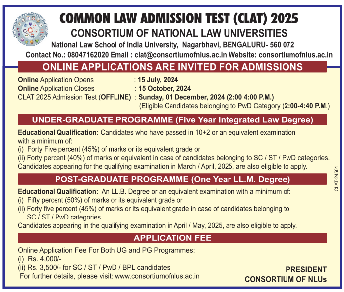 CLAT  Notification