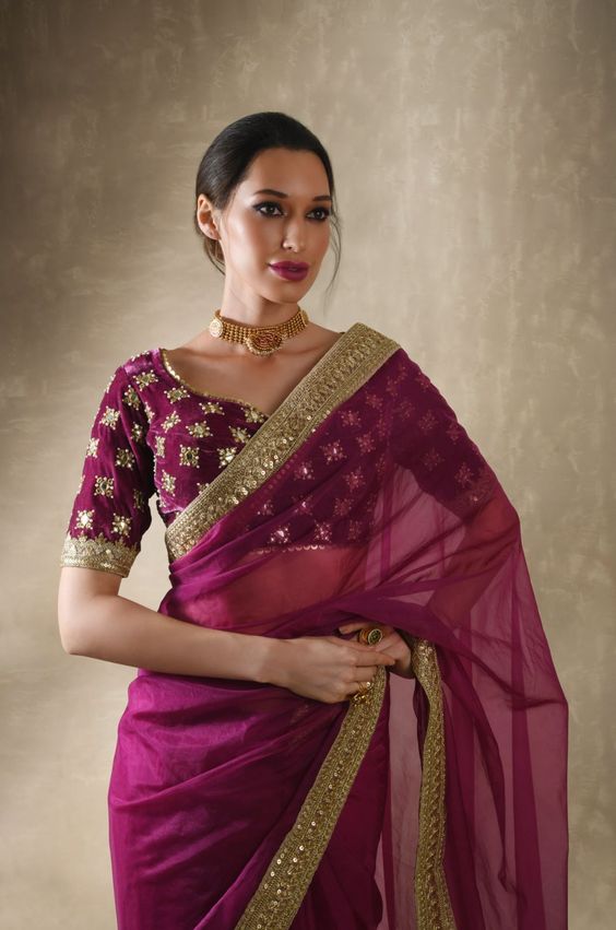 Embroidered Zari Work Blouse