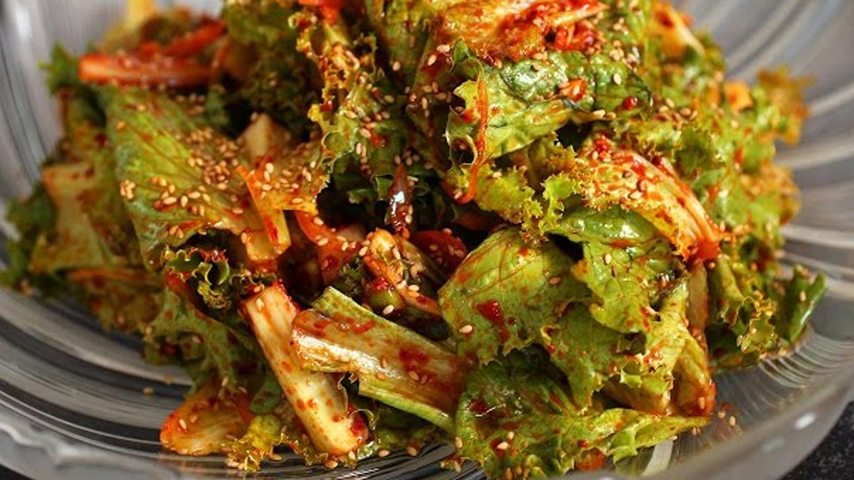 How To Make Korean Lettuce Salad ()