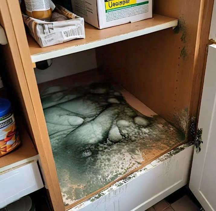 How to remove fungus from kitchen corners