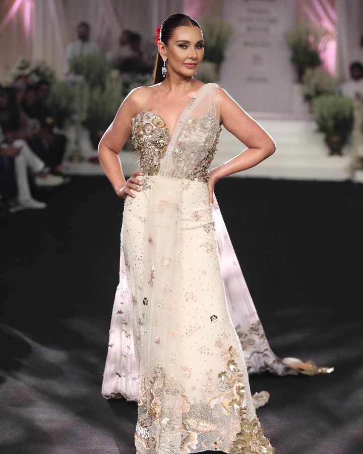 Lisa Ray In Rahul Mishra’s Craftsmanship