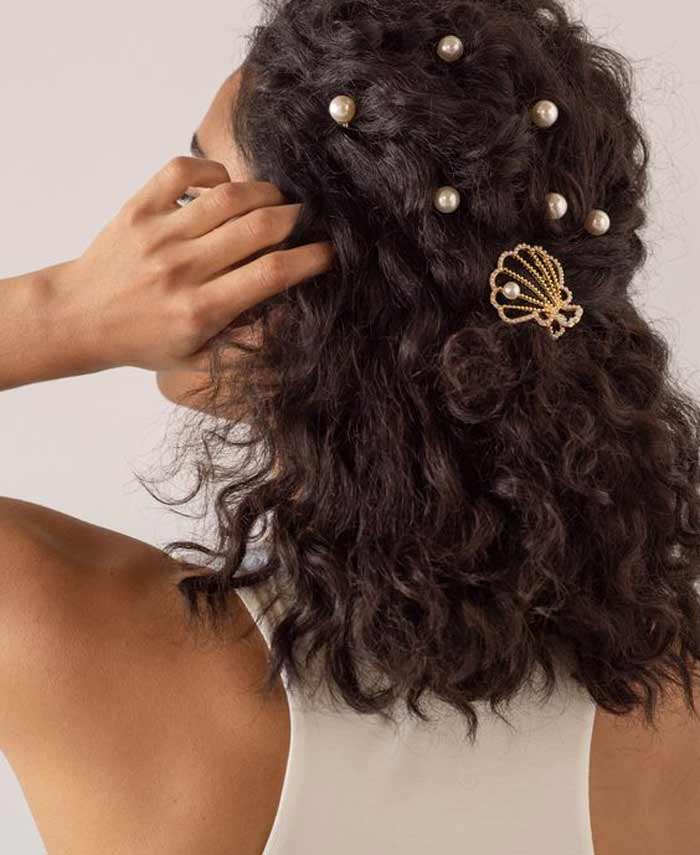 Pearl beads hair accesories