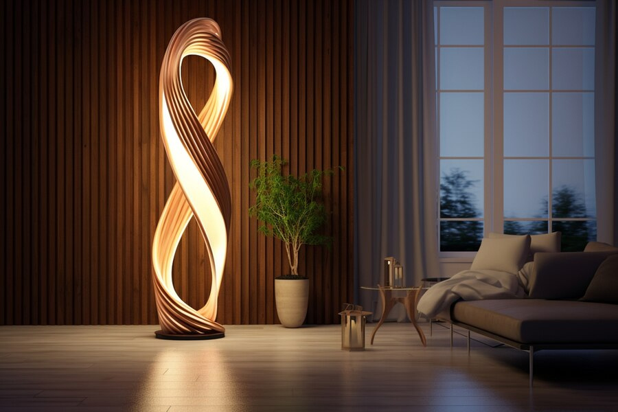 Standing Abstract Lamp