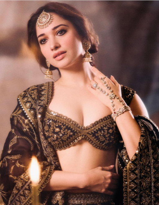 Tamannaah Bhatia’s Gold Embroidered Blouse