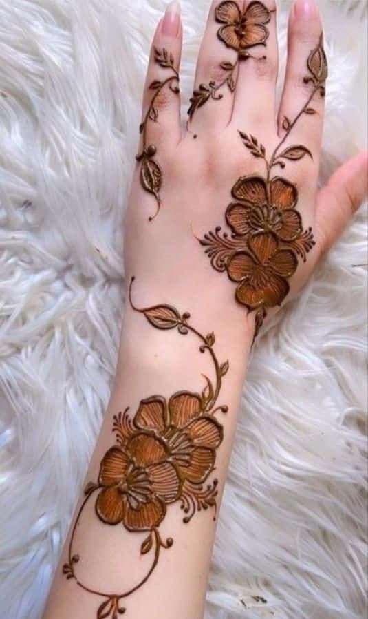 arabic mehndi designs sawan back hand