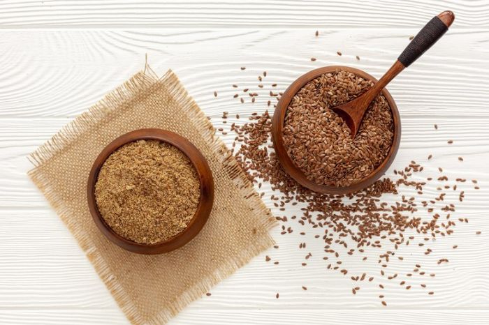 flax powder inside