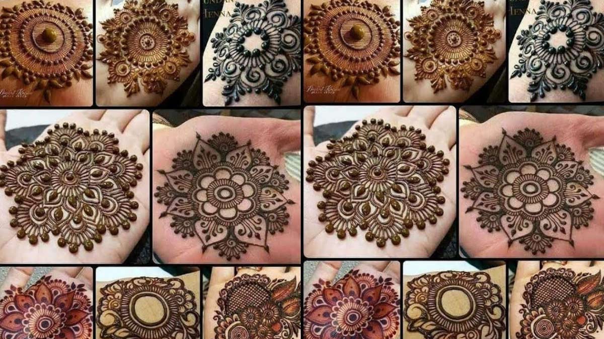 gol tikki mehndi designs for short hand