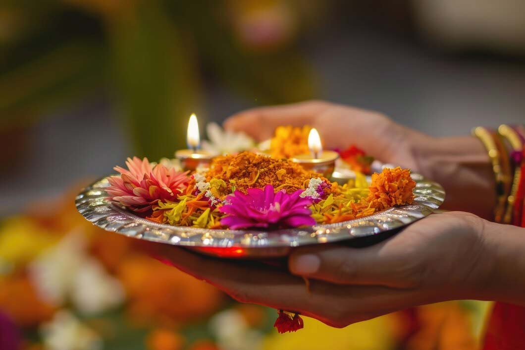 how to perform puja with left hand
