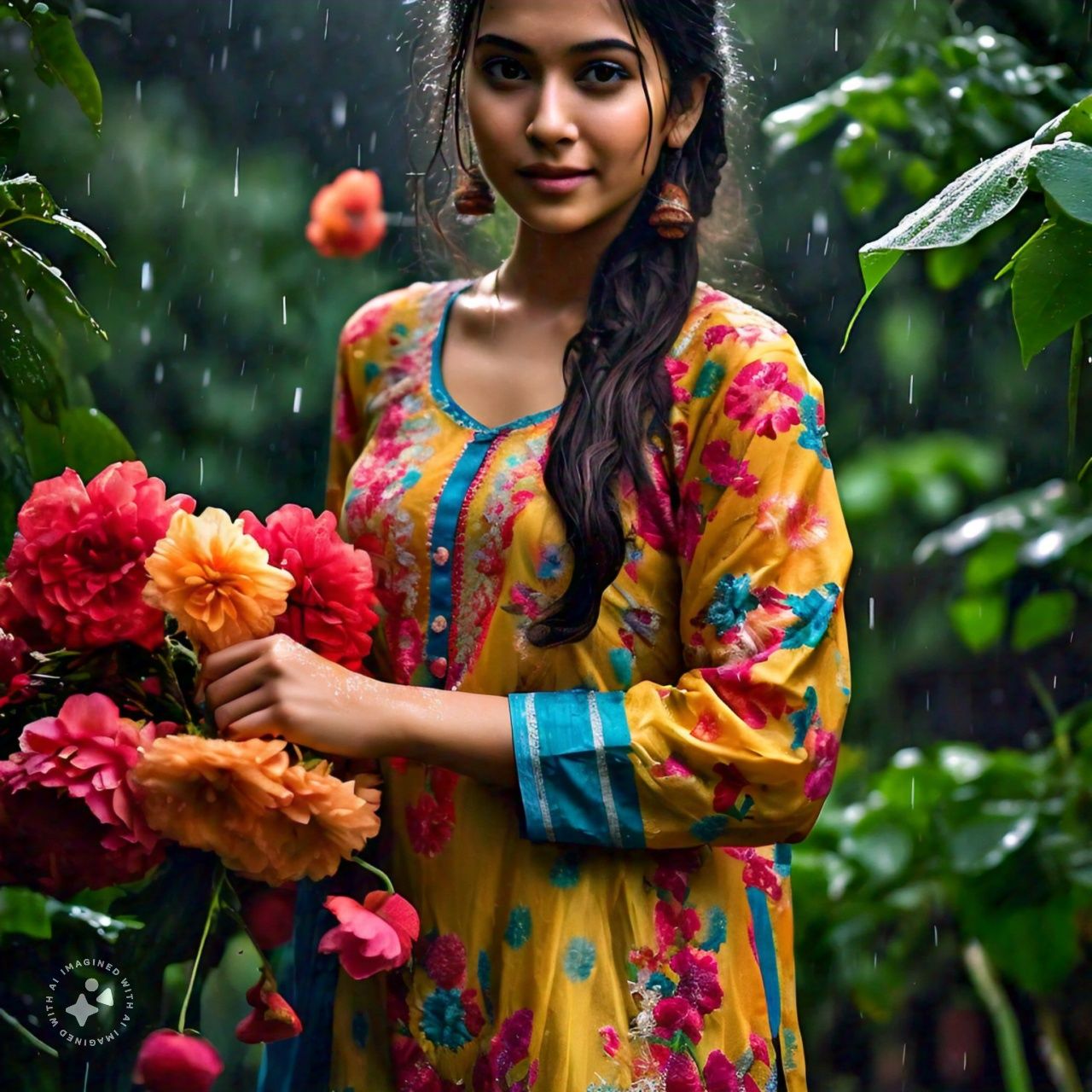 multi coloured floral