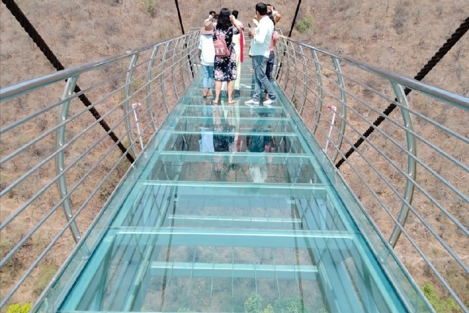 places to visit in Rajgir glass bridge
