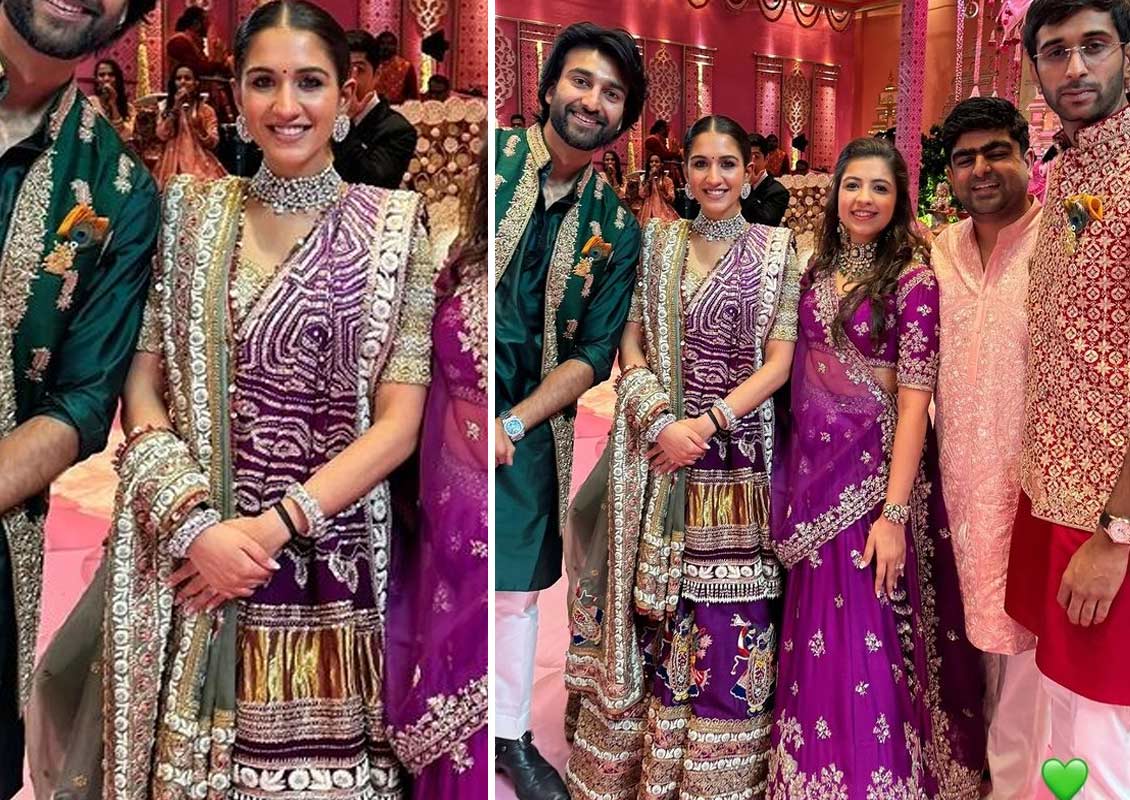 radhika merchant dandiya look