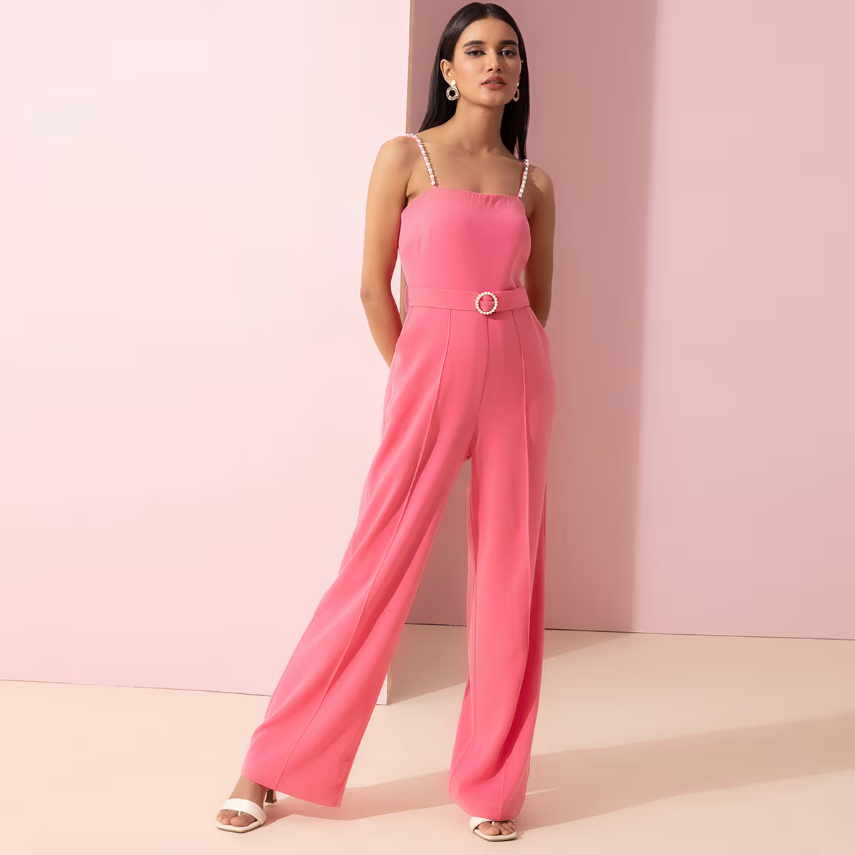 stylish sleeveless jumpsuit