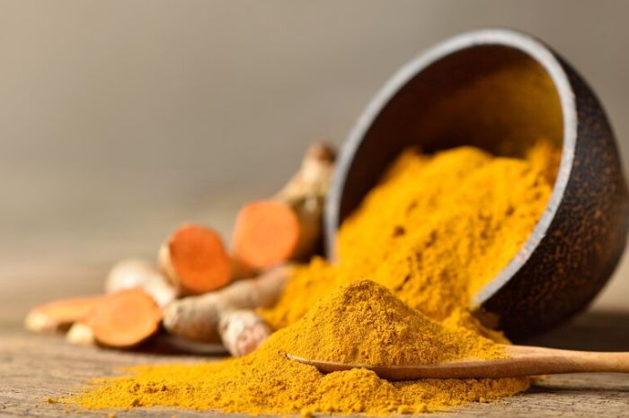 turmeric powder inside