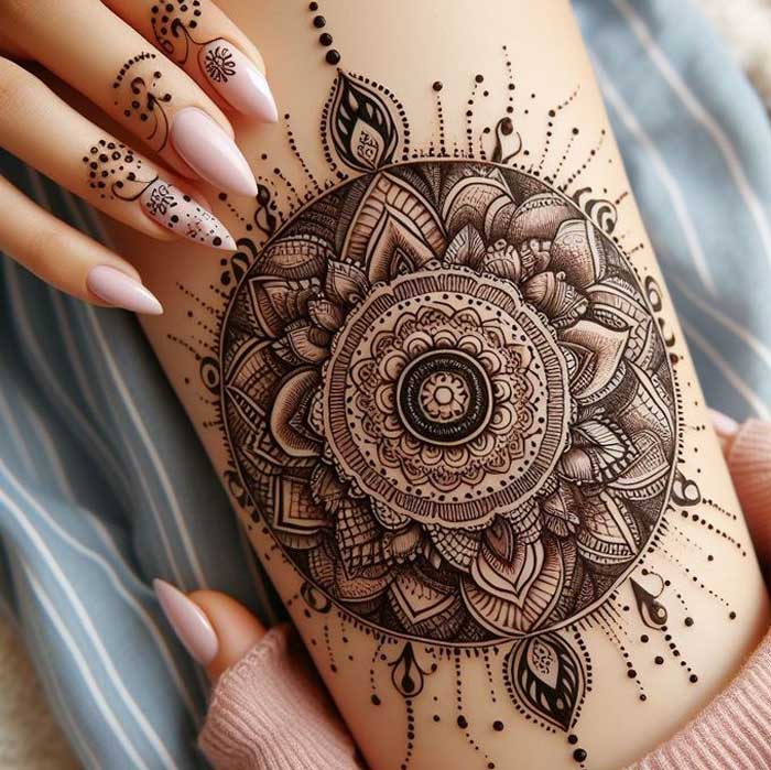 Mandala Mehndi Design Eid Ul Adha Mehndi Design 2024 Bakrid Mehndi